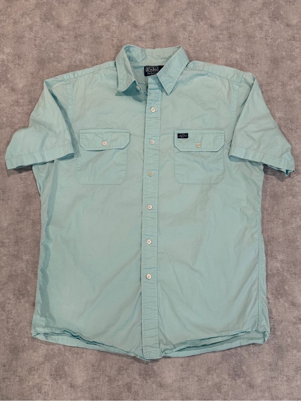 Vintage Polo by Ralph Lauren Mint Green Short-Sleeve Button-Down Shirt